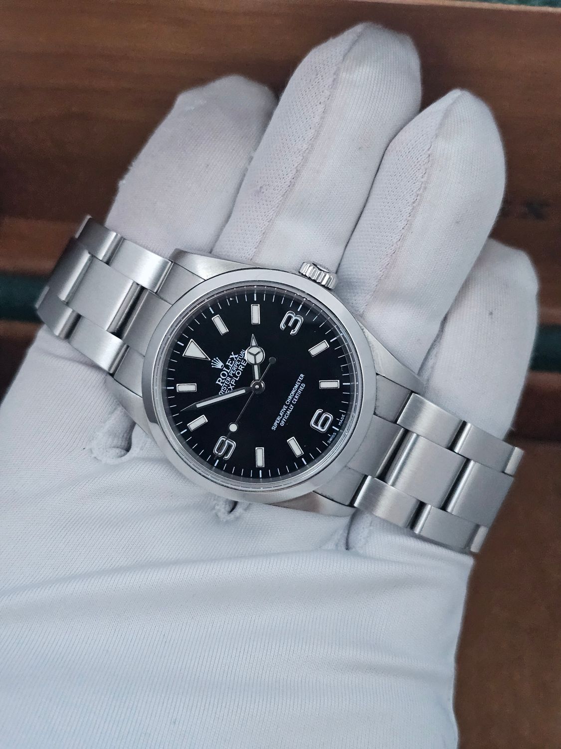 Rolex Explorer 36mm Watch 114270, 2004 Collectors Set, original purchase receipt