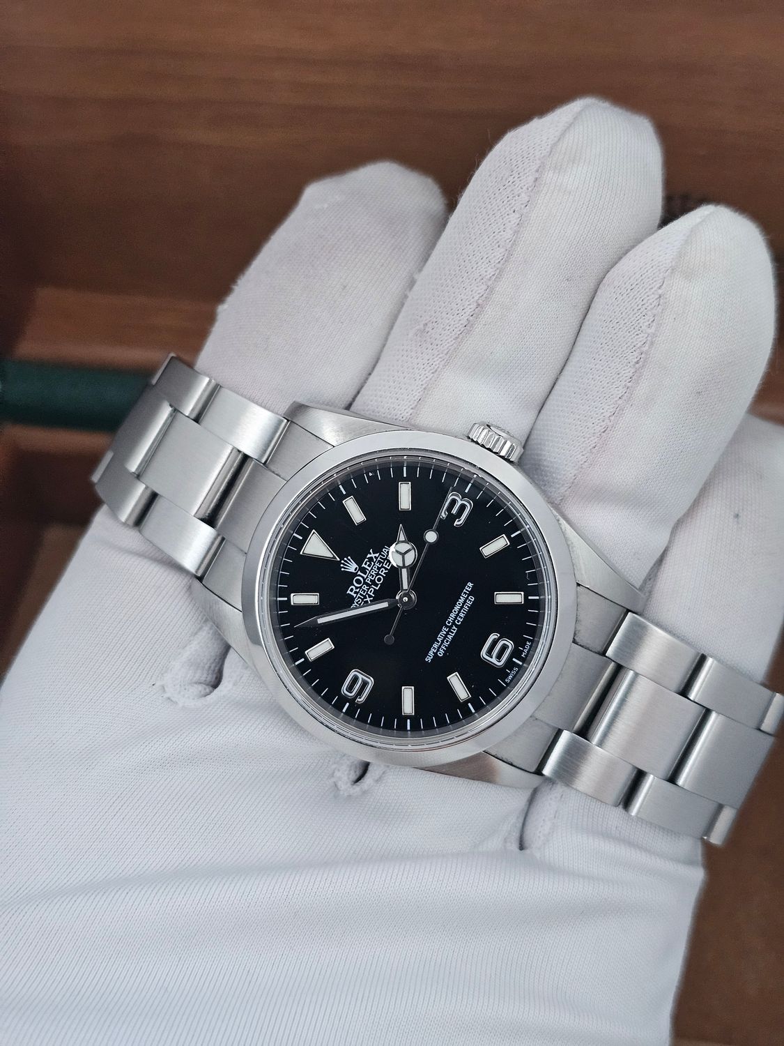 Rolex Explorer 36mm Watch 114270, 2004 Collectors Set, original purchase receipt