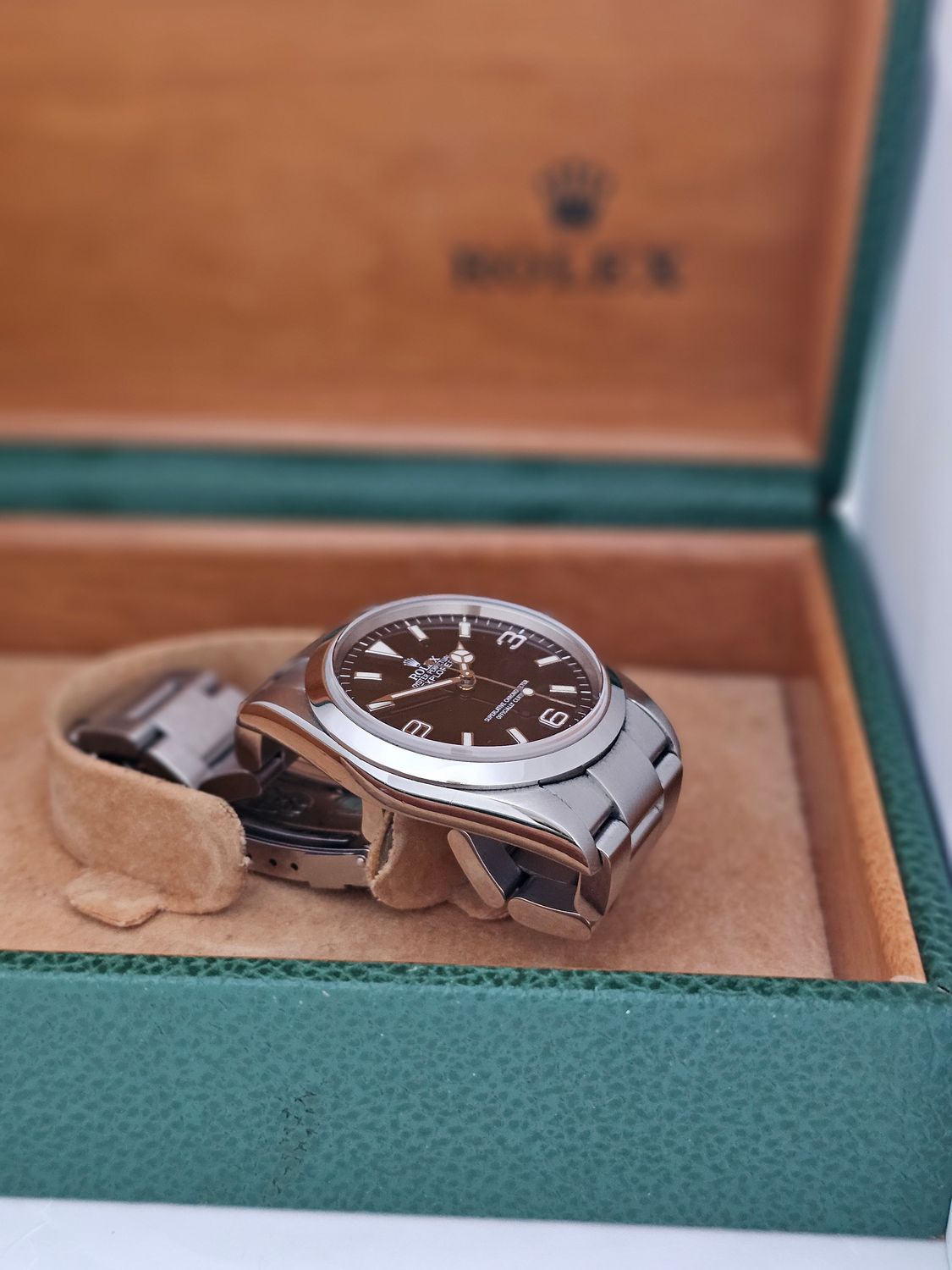 Rolex Explorer 36mm Watch 114270, 2004 Collectors Set, original purchase receipt