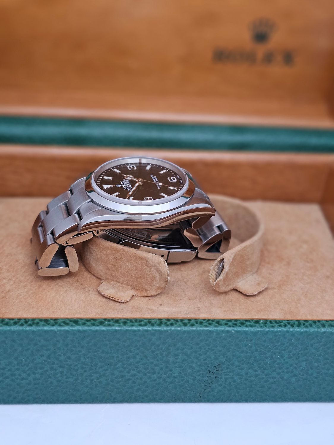 Rolex Explorer 36mm Watch 114270, 2004 Collectors Set, original purchase receipt