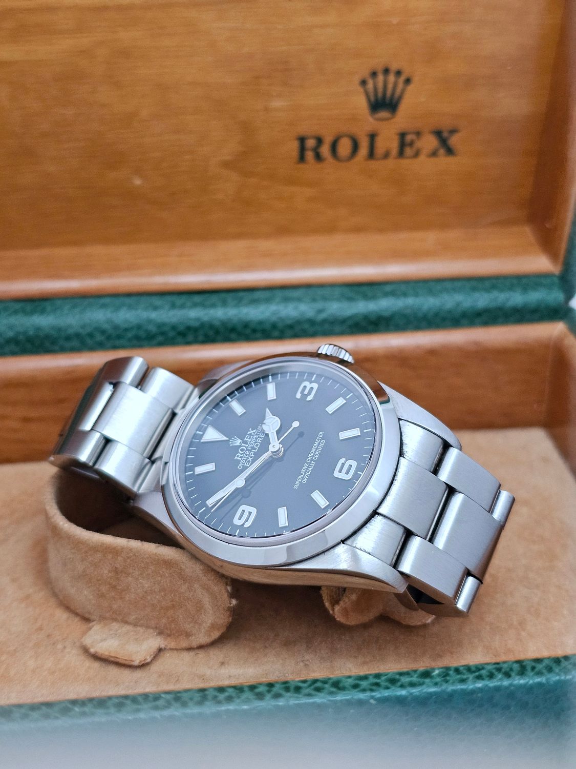 Rolex Explorer 36mm Watch 114270, 2004 Collectors Set, original purchase receipt