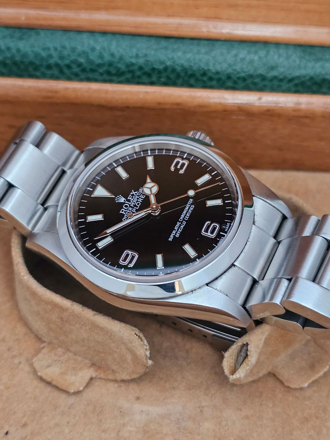 Rolex Explorer 36mm Watch 114270, 2004 Collectors Set, original purchase receipt