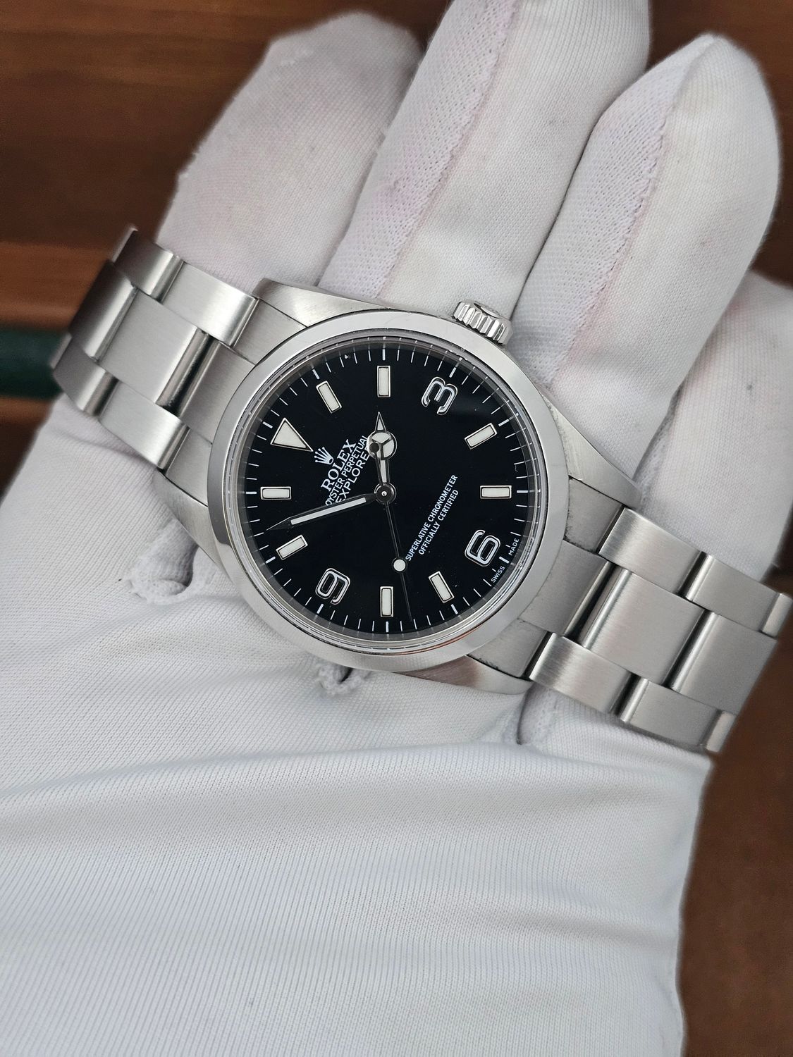 Rolex Explorer 36mm Watch 114270, 2004 Collectors Set, original purchase receipt