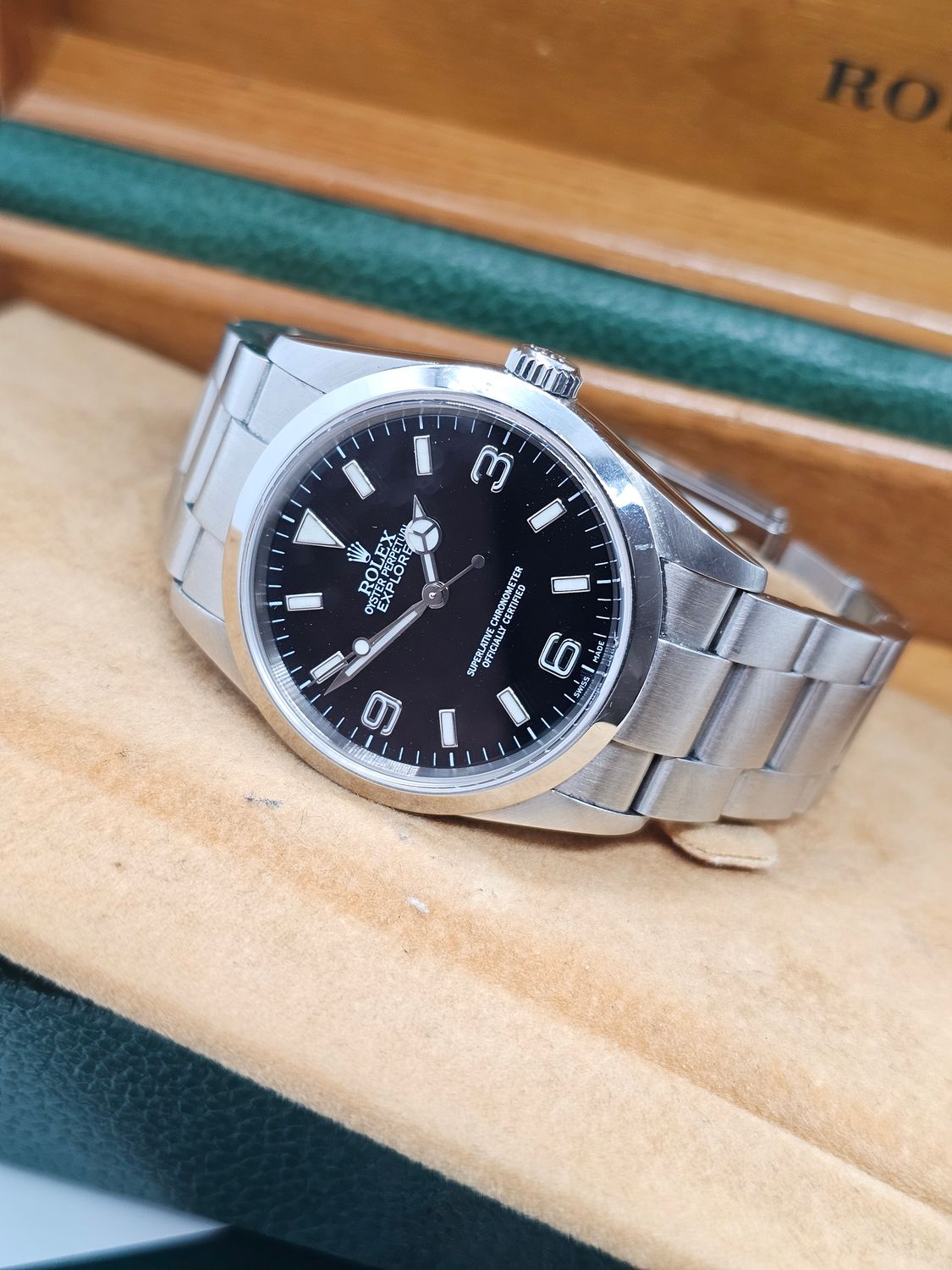 Rolex Explorer 36mm Watch 114270, 2004 Collectors Set, original purchase receipt