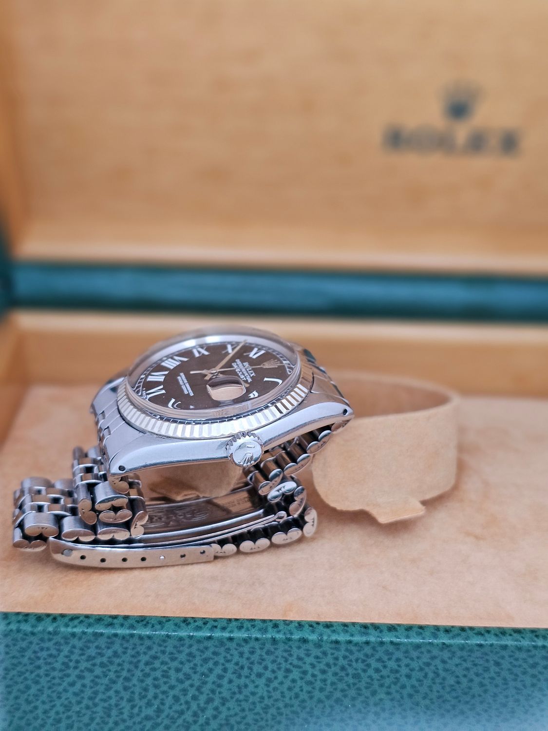 Rolex Datejust 36mm Watch - 1601 Rare Grey Buckley Dial, Inc Box &amp; Papers
