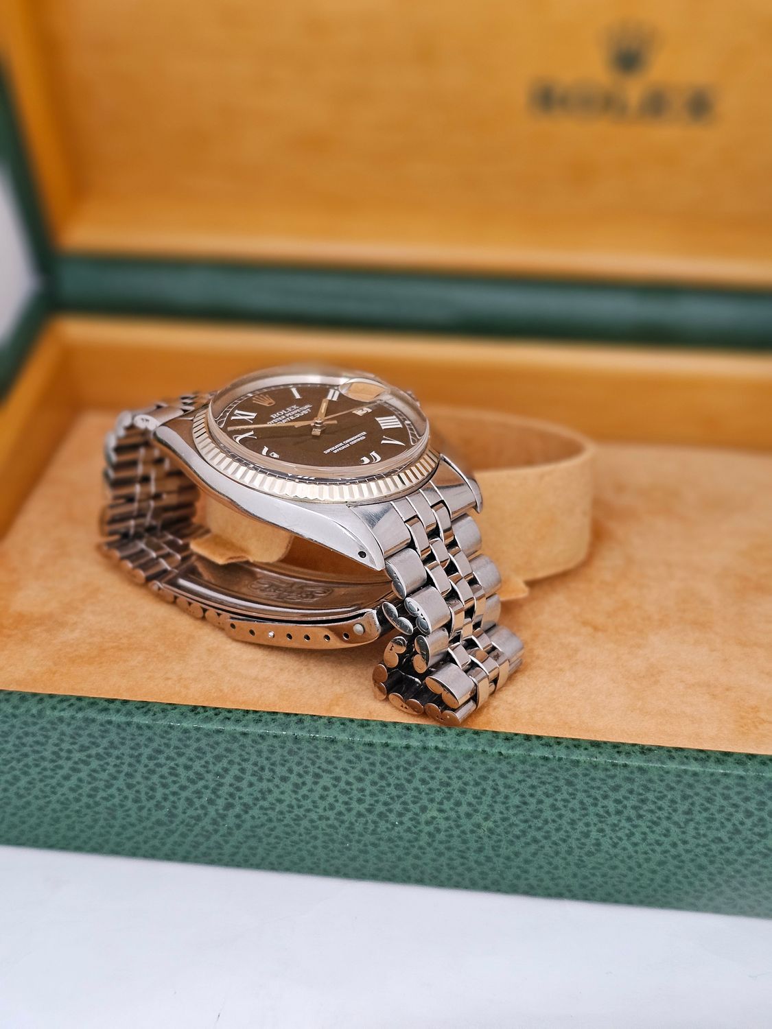 Rolex Datejust 36mm Watch - 1601 Rare Grey Buckley Dial, Inc Box &amp; Papers