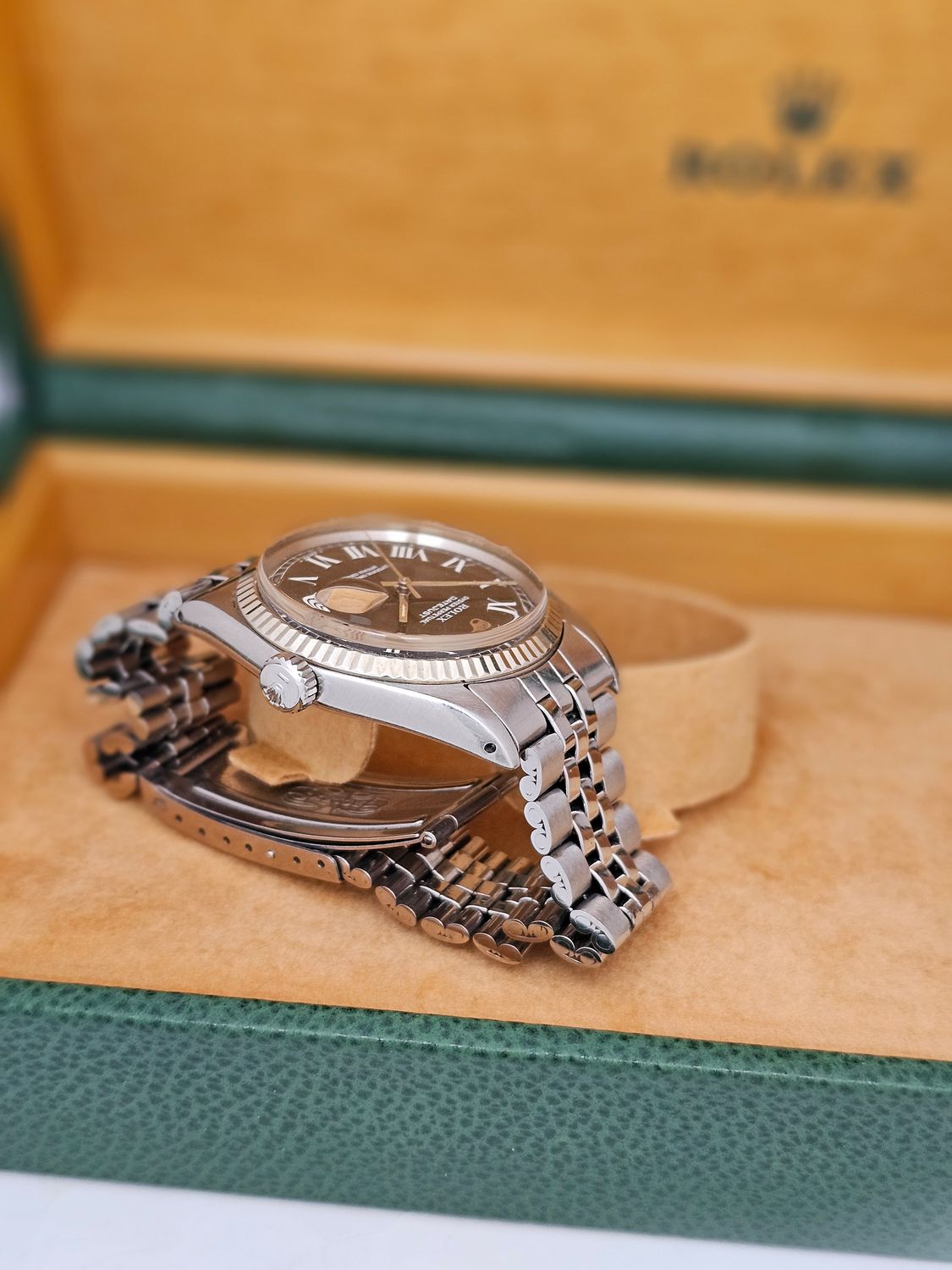Rolex Datejust 36mm Watch - 1601 Rare Grey Buckley Dial, Inc Box &amp; Papers
