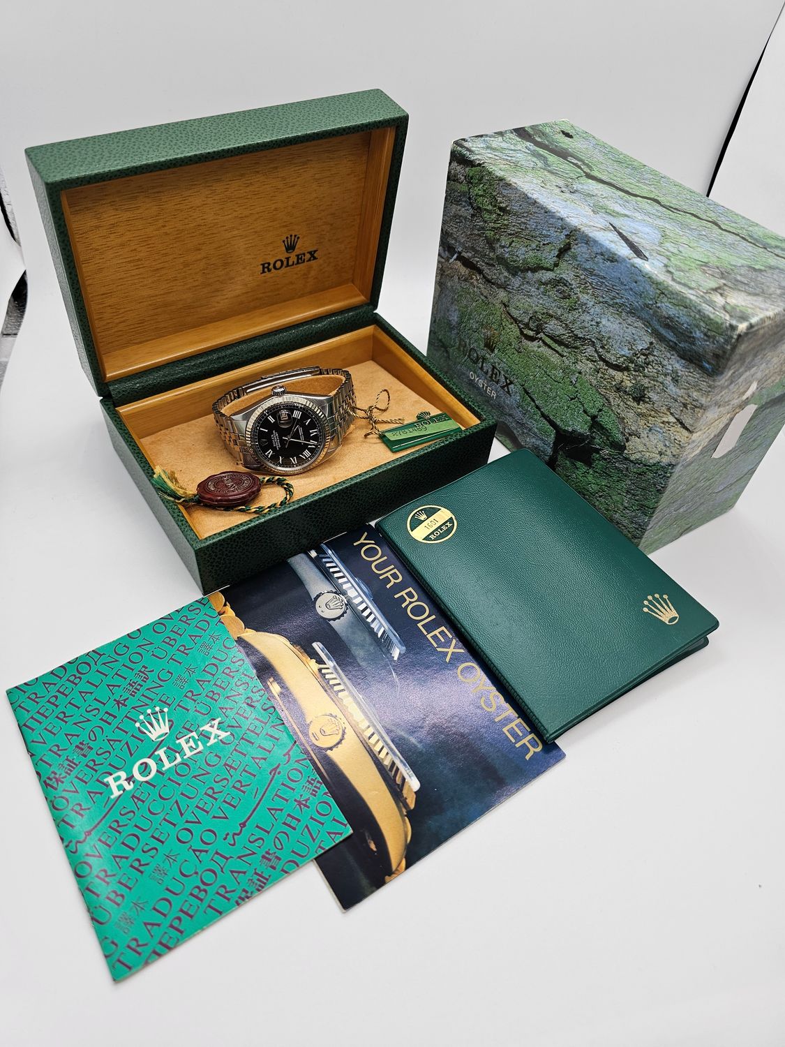 Rolex Datejust 36mm Watch - 1601 Rare Grey Buckley Dial, Inc Box &amp; Papers