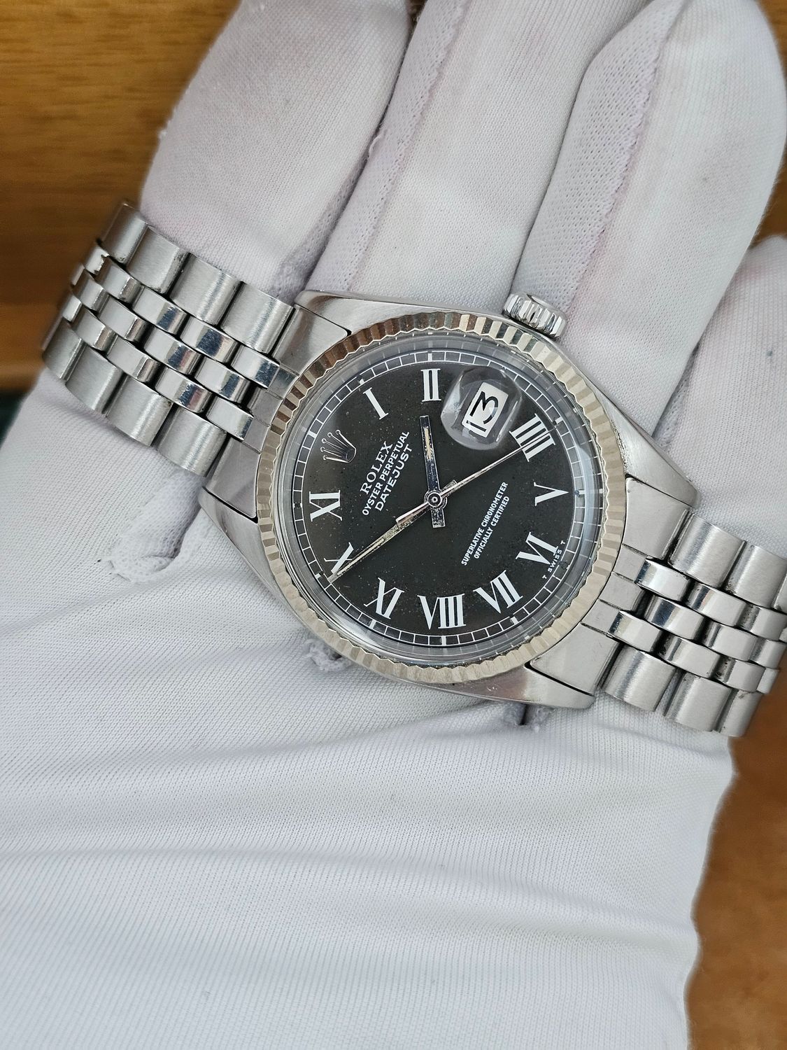Rolex Datejust 36mm Watch - 1601 Rare Grey Buckley Dial, Inc Box &amp; Papers