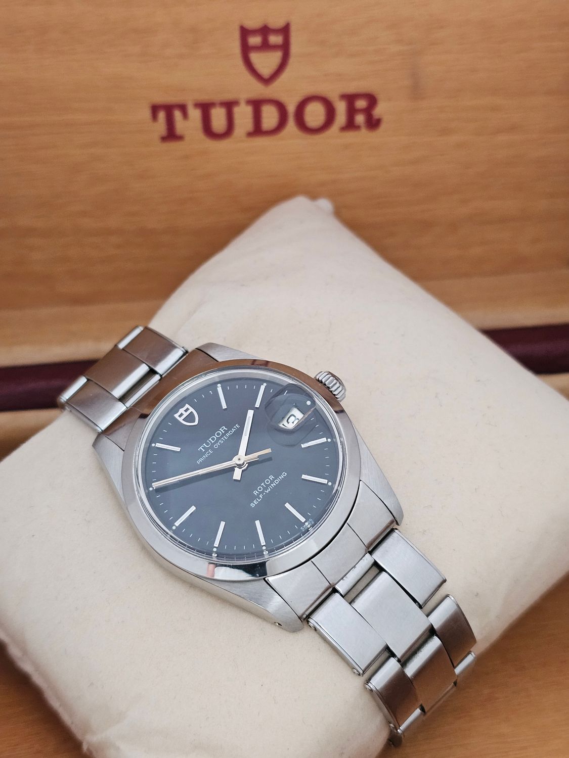 TUDOR Prince Oysterdate Black Watch - Ref 74000, Excellent Condition