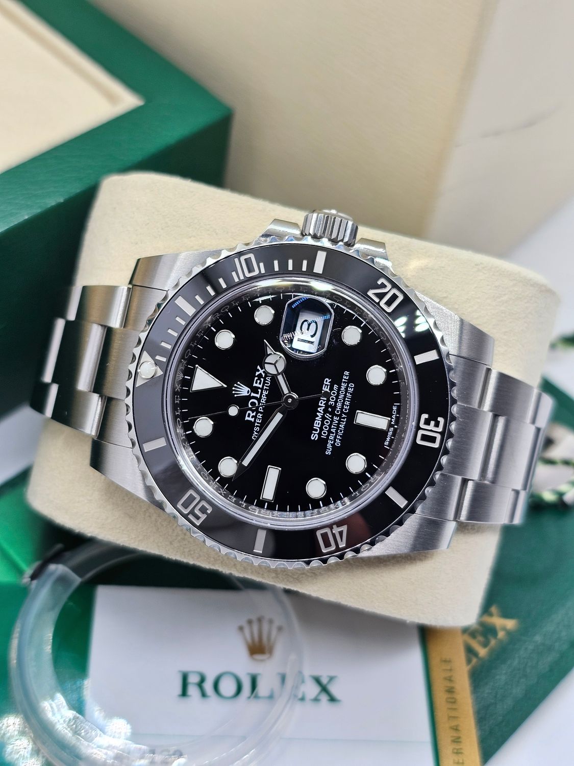 Rolex Submariner Date Watch 116610LN - 2020 Full Set - Unpolished Collectors Set