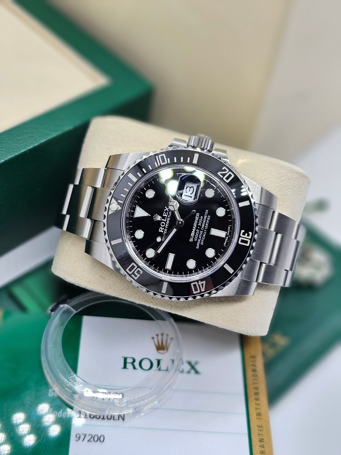 Rolex Submariner Date Watch 116610LN - 2020 Full Set - Unpolished Collectors Set