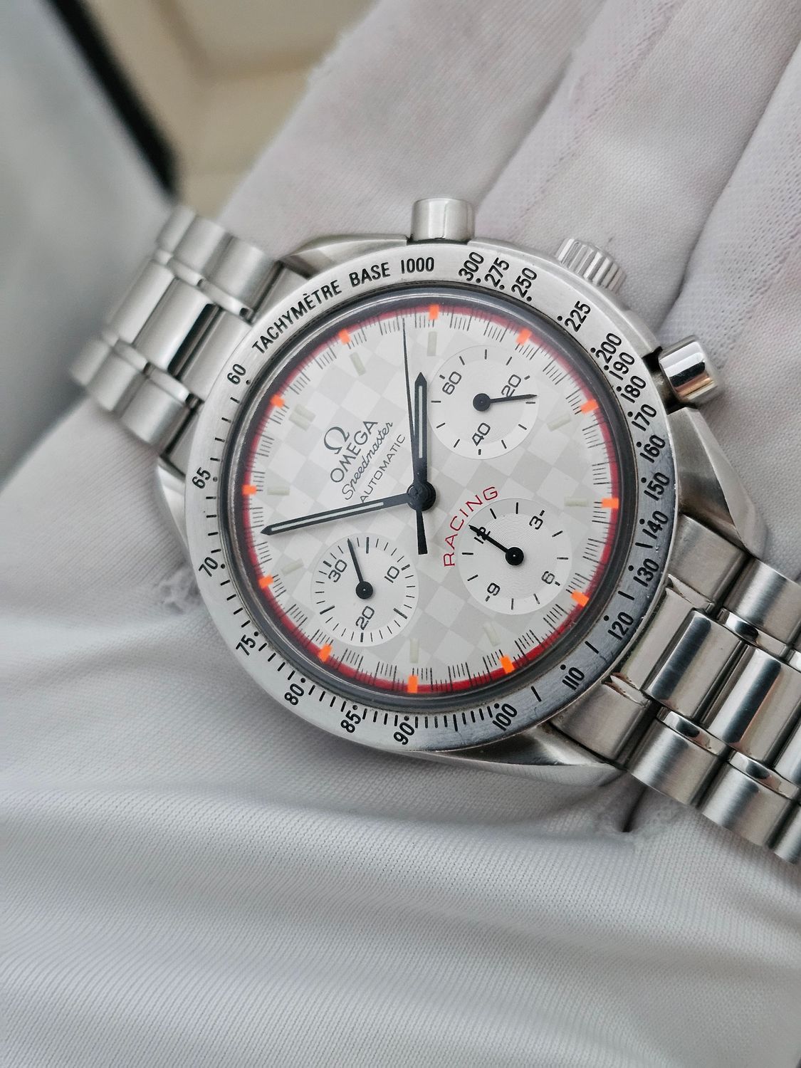 OMEGA Speedmaster Racing White Dial Watch - 3518.50 Michael Schumacher Limited Edition