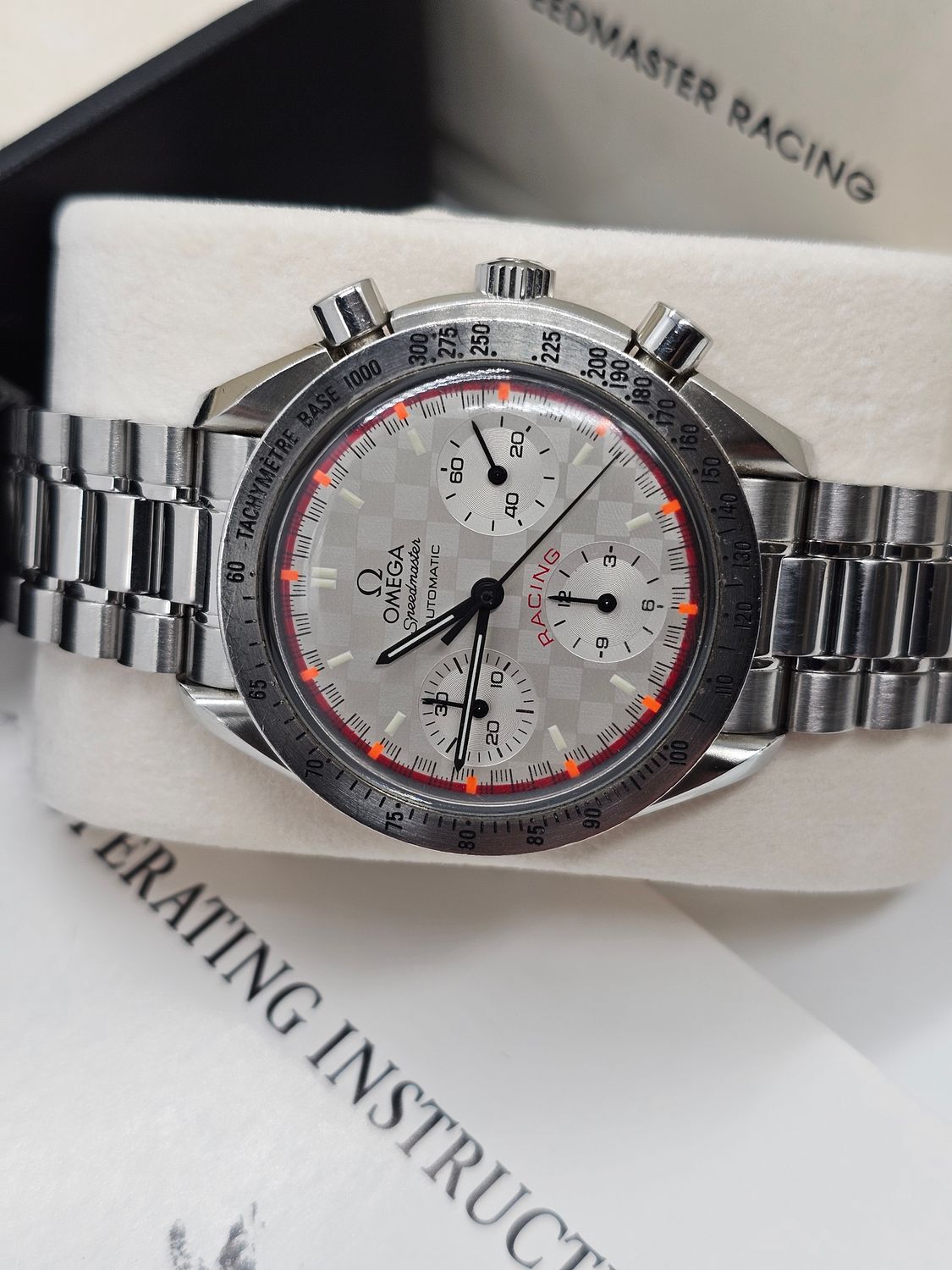 OMEGA Speedmaster Racing White Dial Watch - 3518.50 Michael Schumacher Limited Edition