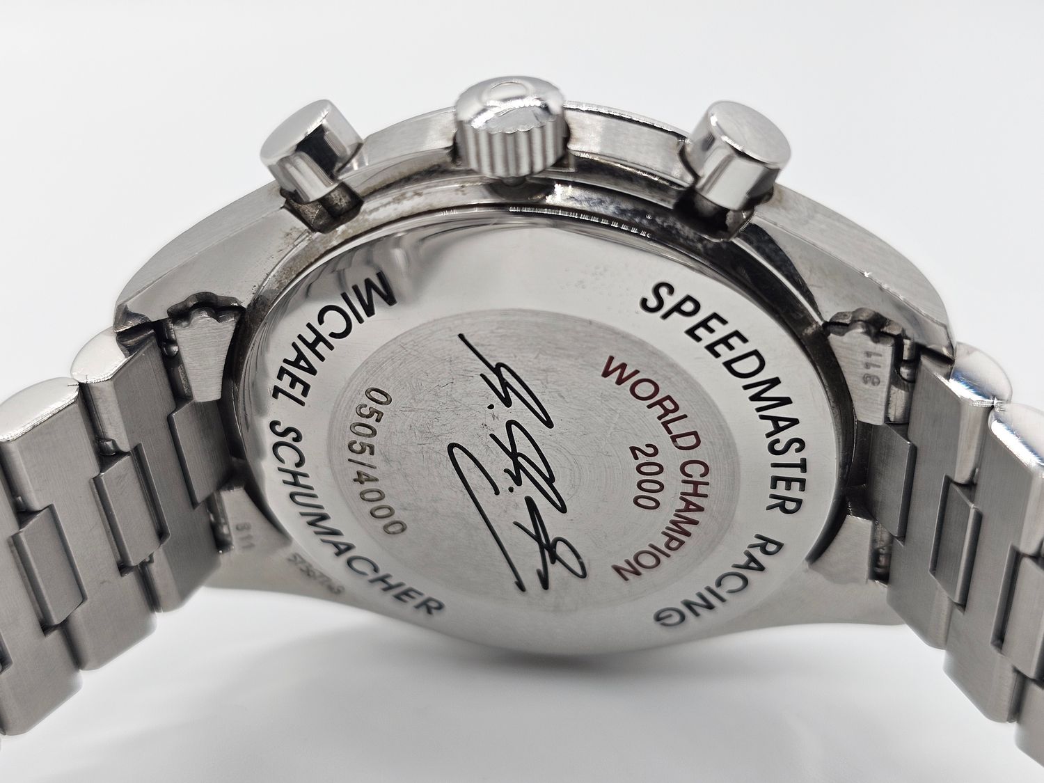 OMEGA Speedmaster Racing White Dial Watch - 3518.50 Michael Schumacher Limited Edition