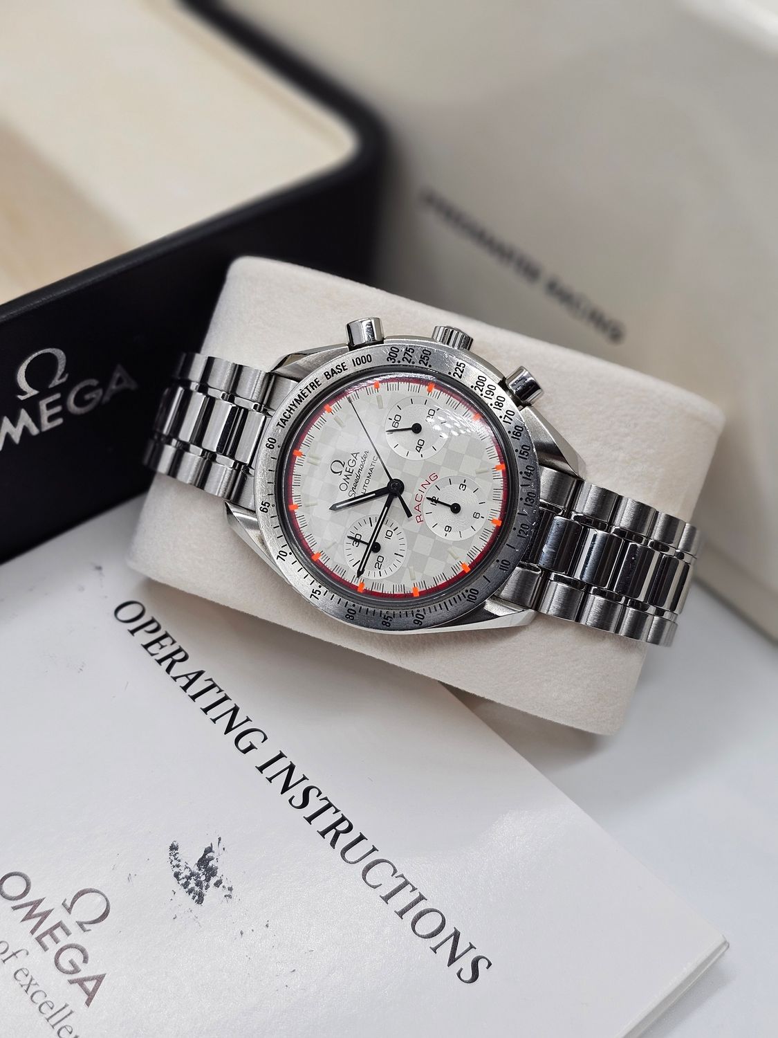 OMEGA Speedmaster Racing White Dial Watch - 3518.50 Michael Schumacher Limited Edition