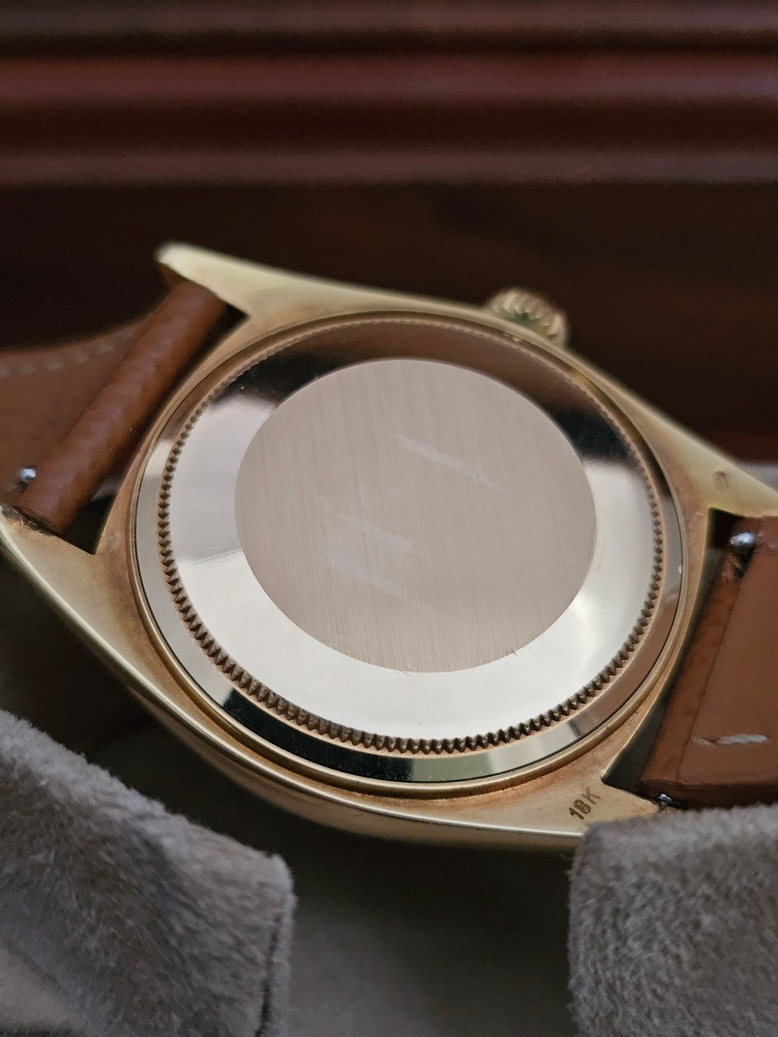 Rolex Day-Date 36mm 18K Gold Original Linen Sigma Dial, Ref 1803 Circa 1972