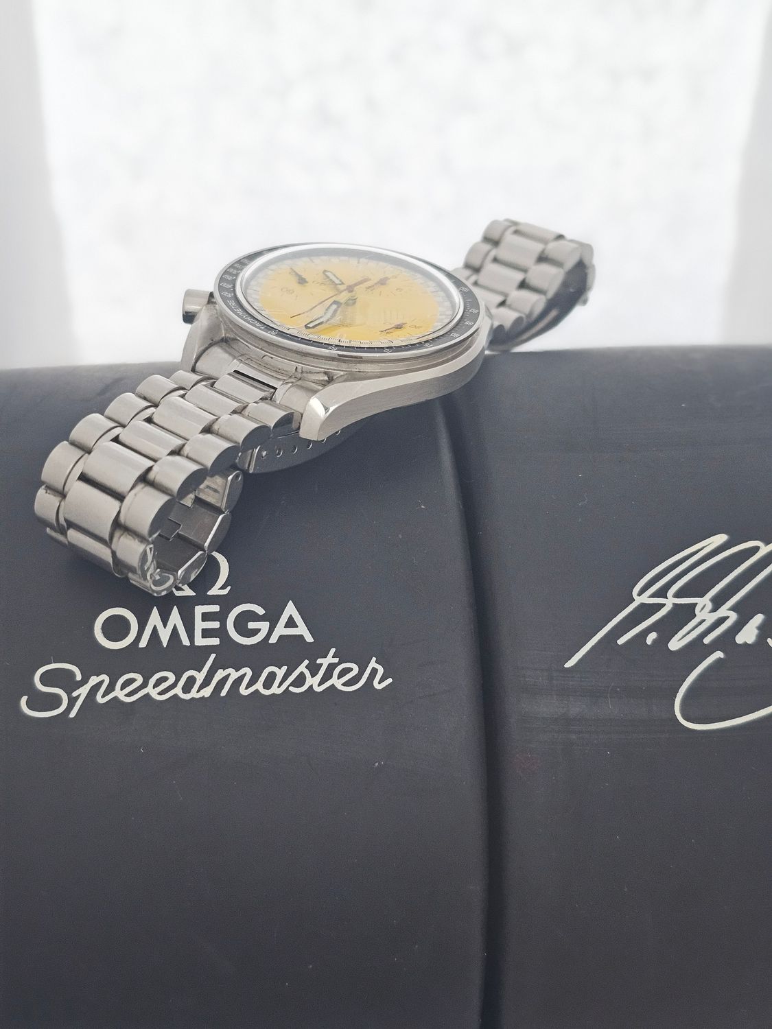 OMEGA Speedmaster Chrono Micheal Schumacher Yellow Watch - 3510.12.00