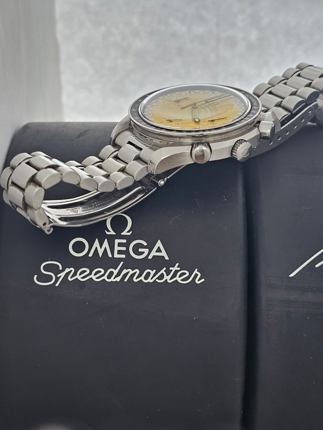 OMEGA Speedmaster Chrono Micheal Schumacher Yellow Watch - 3510.12.00