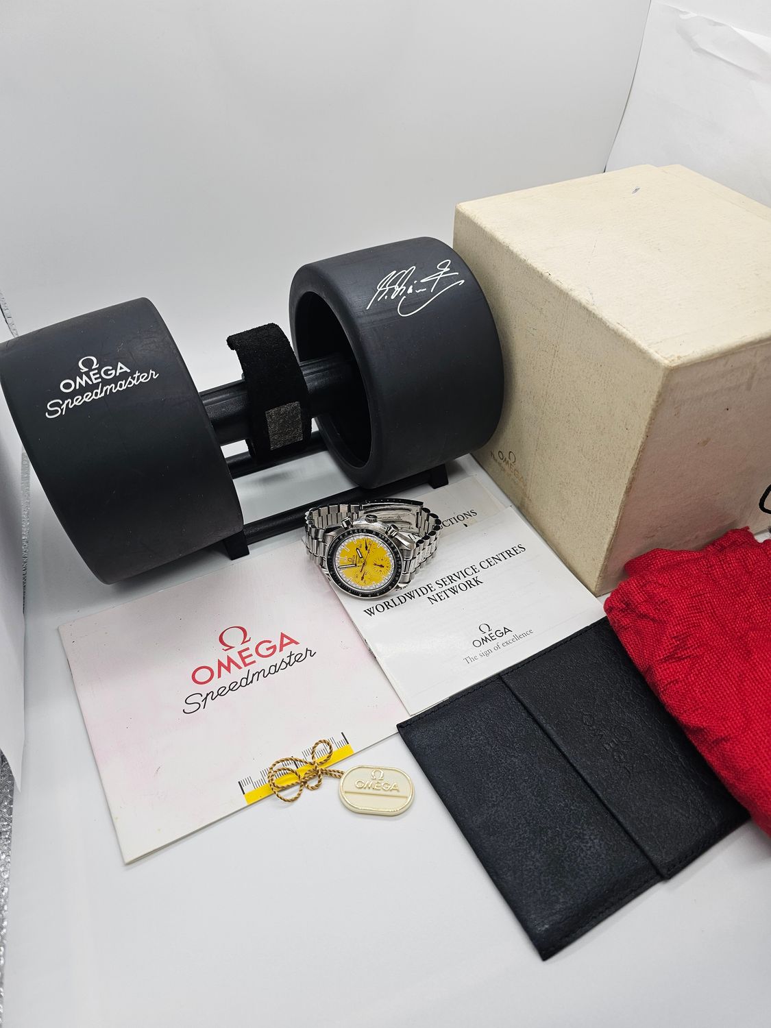 OMEGA Speedmaster Chrono Micheal Schumacher Yellow Watch - 3510.12.00