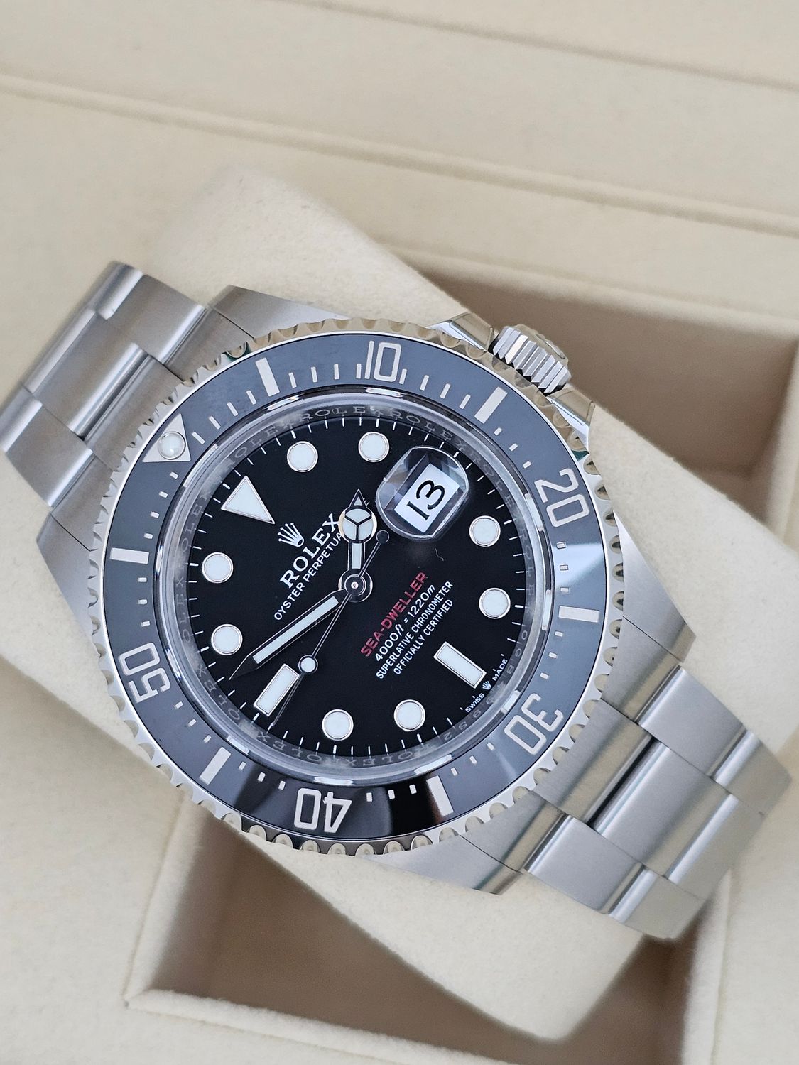 Rolex Sea-Dweller Watch 126600, Red 50th Anniversary - Full Set 2022 New/Unworn