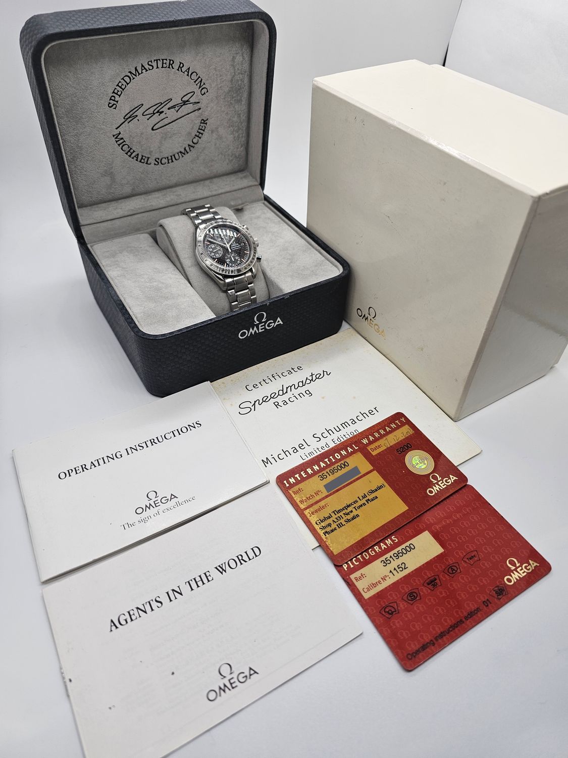 OMEGA Speedmaster Racing Carbon Dial Watch, 3519.50 Michael Schumacher L.Edition