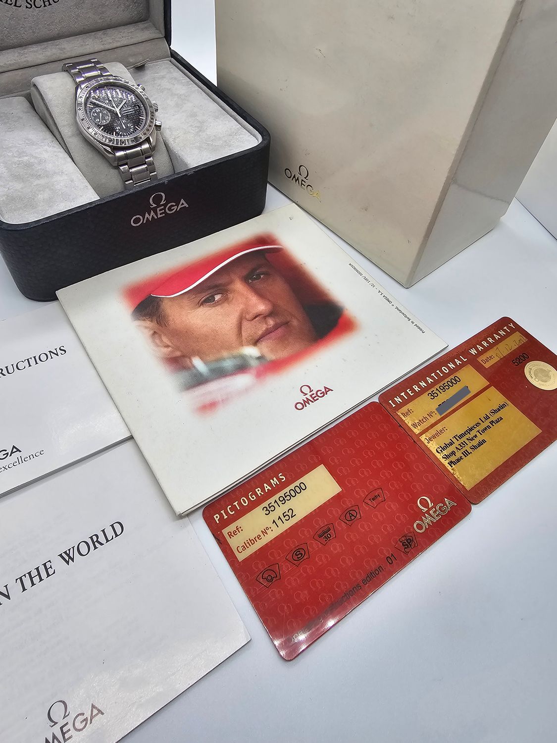 OMEGA Speedmaster Racing Carbon Dial Watch, 3519.50 Michael Schumacher L.Edition