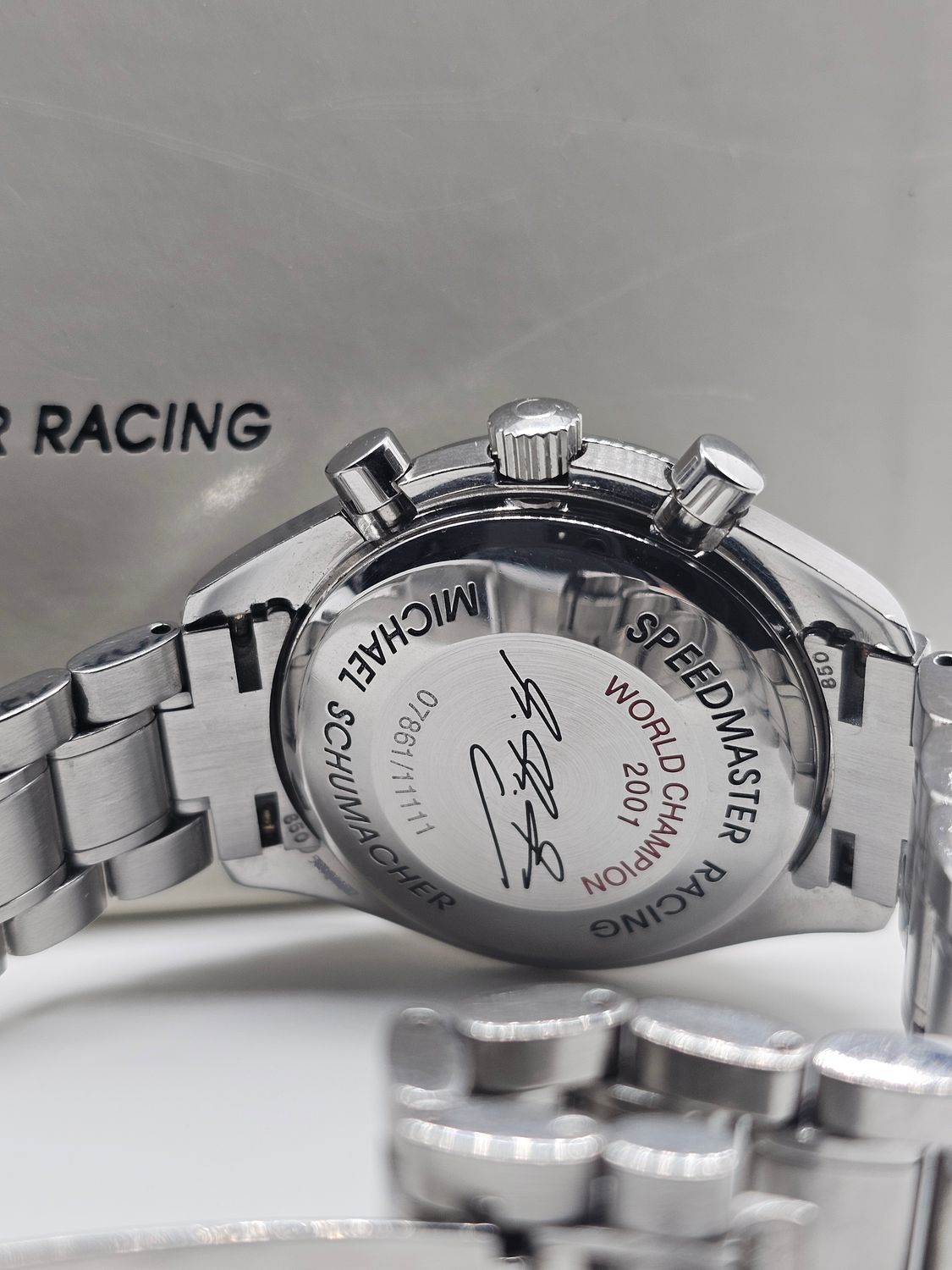 OMEGA Speedmaster Racing Carbon Dial Watch, 3519.50 Michael Schumacher L.Edition