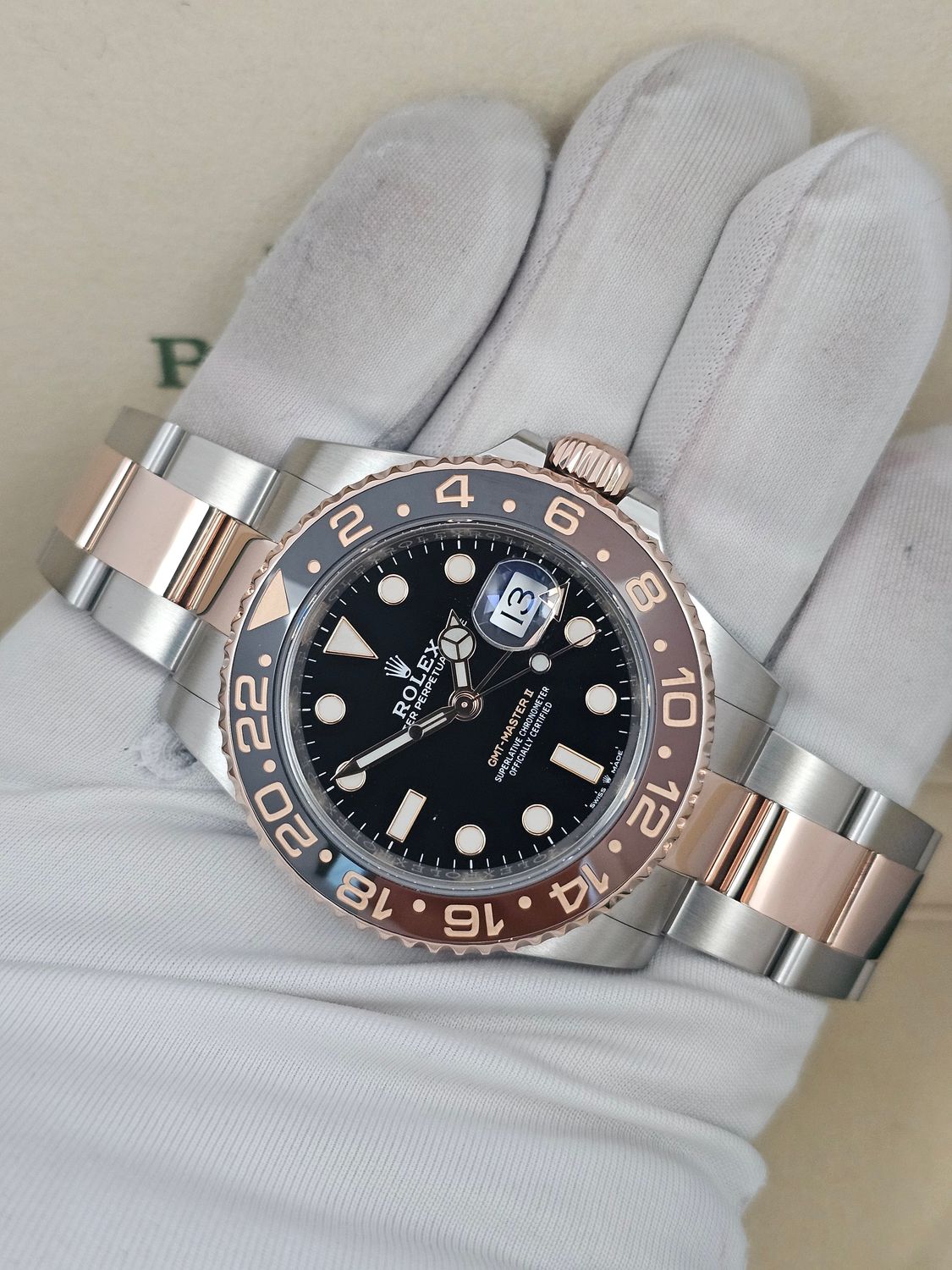 Rolex GMT Master II Rootbeer Watch Ref 126711CHNR, 2019 Box &amp; Papers