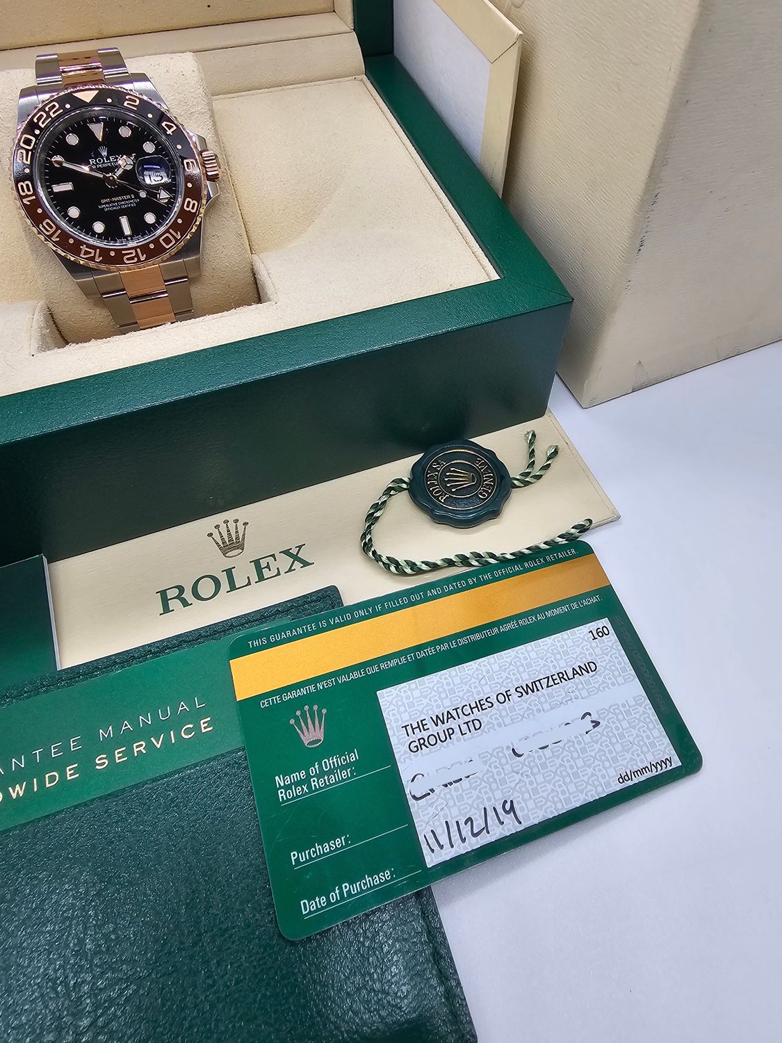 Rolex GMT Master II Rootbeer Watch Ref 126711CHNR, 2019 Box &amp; Papers
