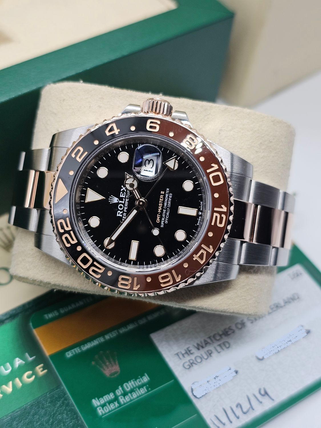 Rolex GMT Master II Rootbeer Watch Ref 126711CHNR, 2019 Box &amp; Papers