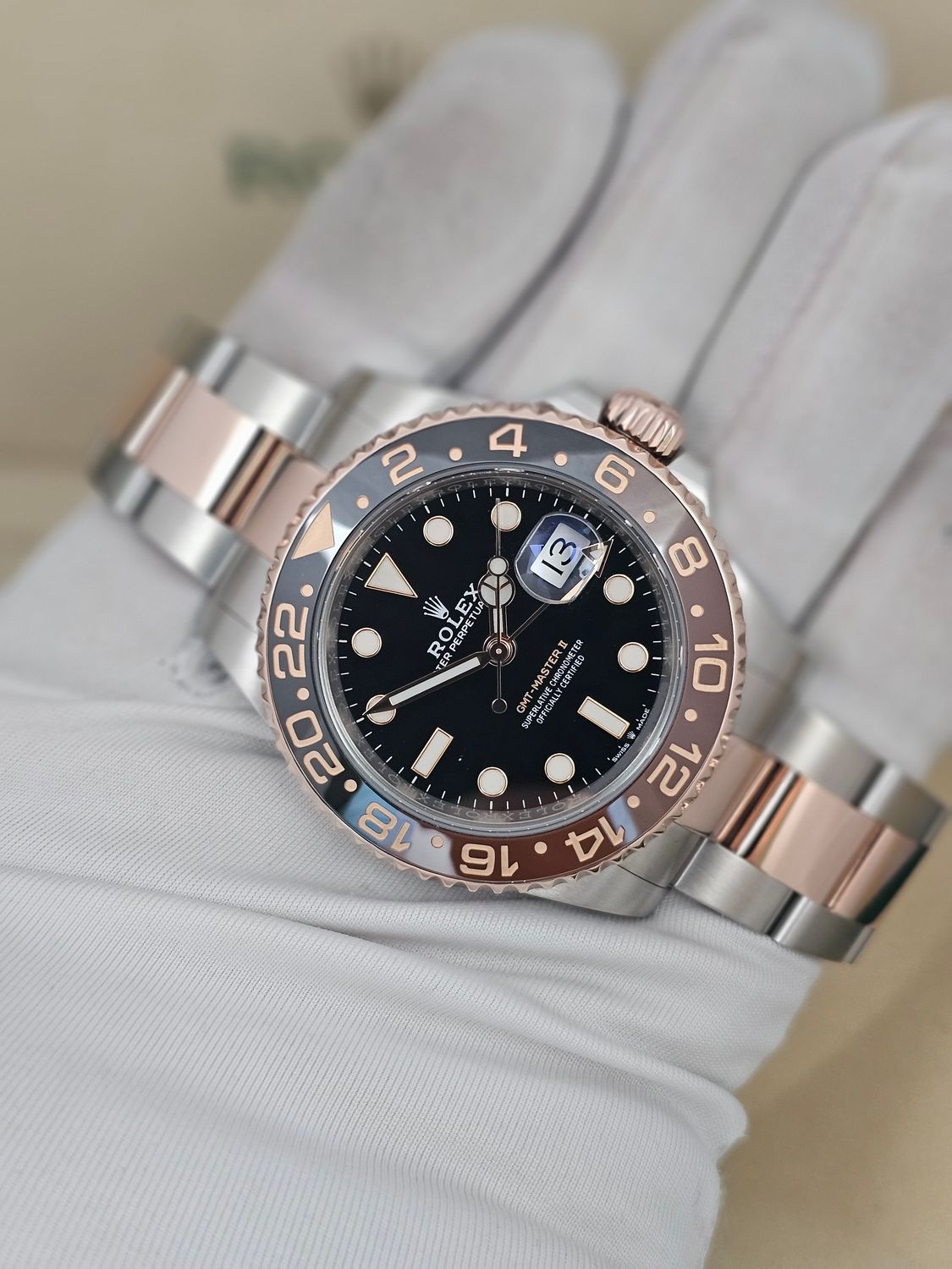 Rolex GMT Master II Rootbeer Watch Ref 126711CHNR, 2019 Box &amp; Papers