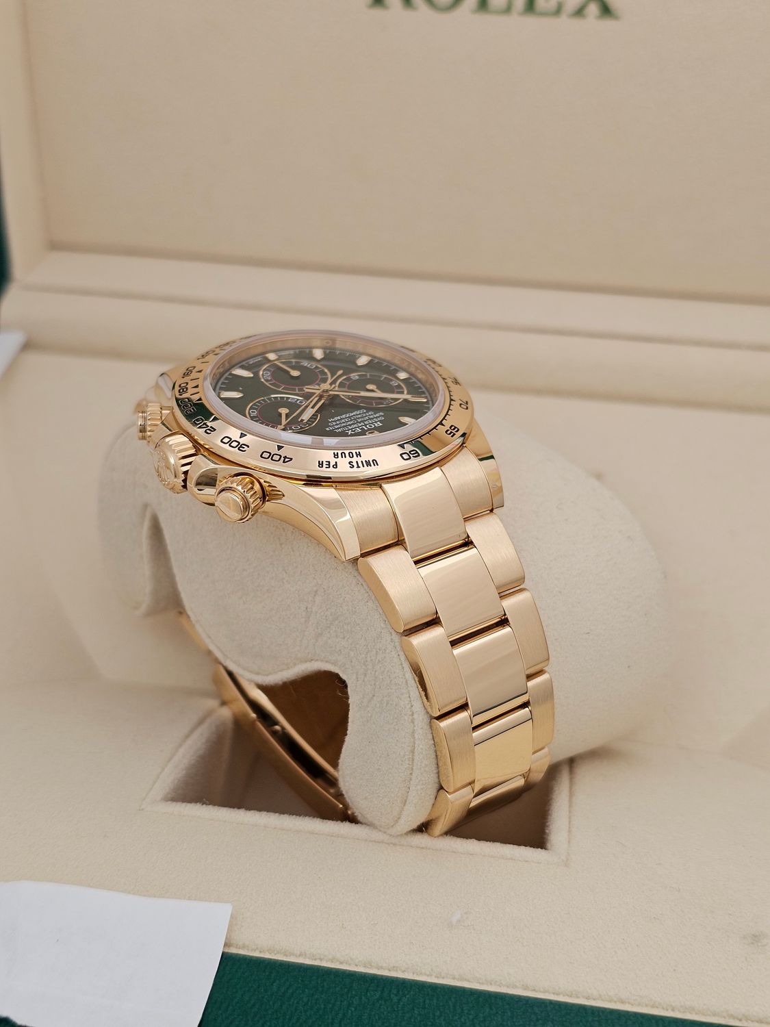 Rolex Cosmograph Daytona Watch Ref 116508 Full Set 2022 Green Dial John Mayer