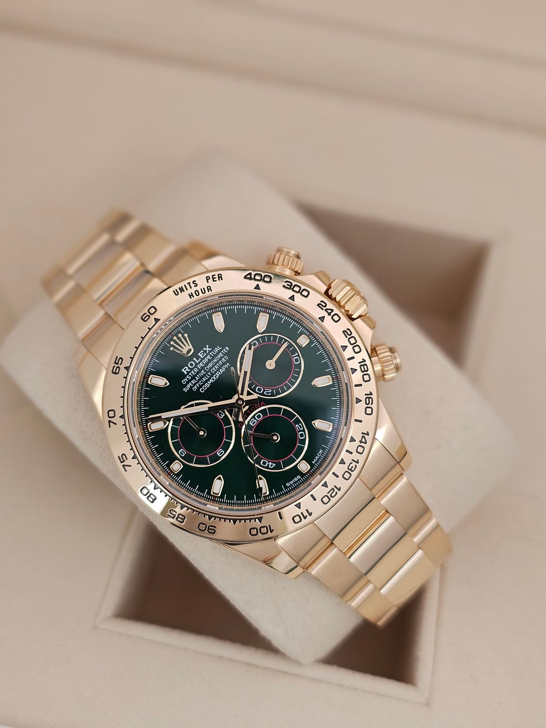 Rolex Cosmograph Daytona Watch Ref 116508 Full Set 2022 Green Dial John Mayer