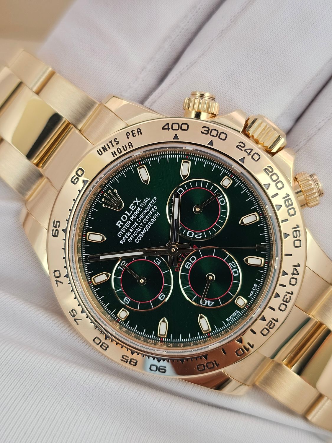 Rolex Cosmograph Daytona Watch Ref 116508 Full Set 2022 Green Dial John Mayer