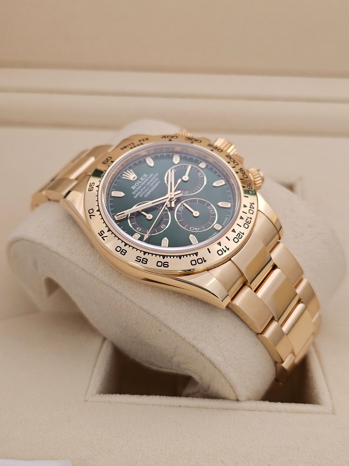 Rolex Cosmograph Daytona Watch Ref 116508 Full Set 2022 Green Dial John Mayer