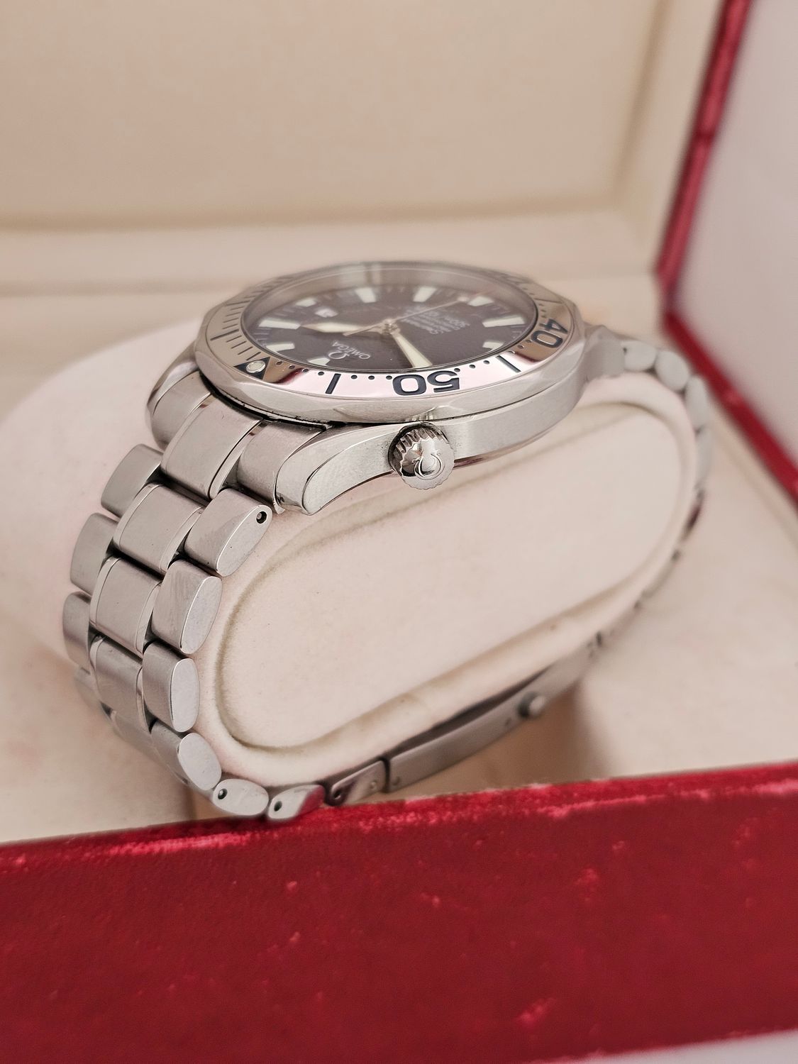 OMEGA Seamaster 300 Pro Blue Men&#39;s Watch - 2255.80.00, 2001 Full Set, Original Purchase Receipt