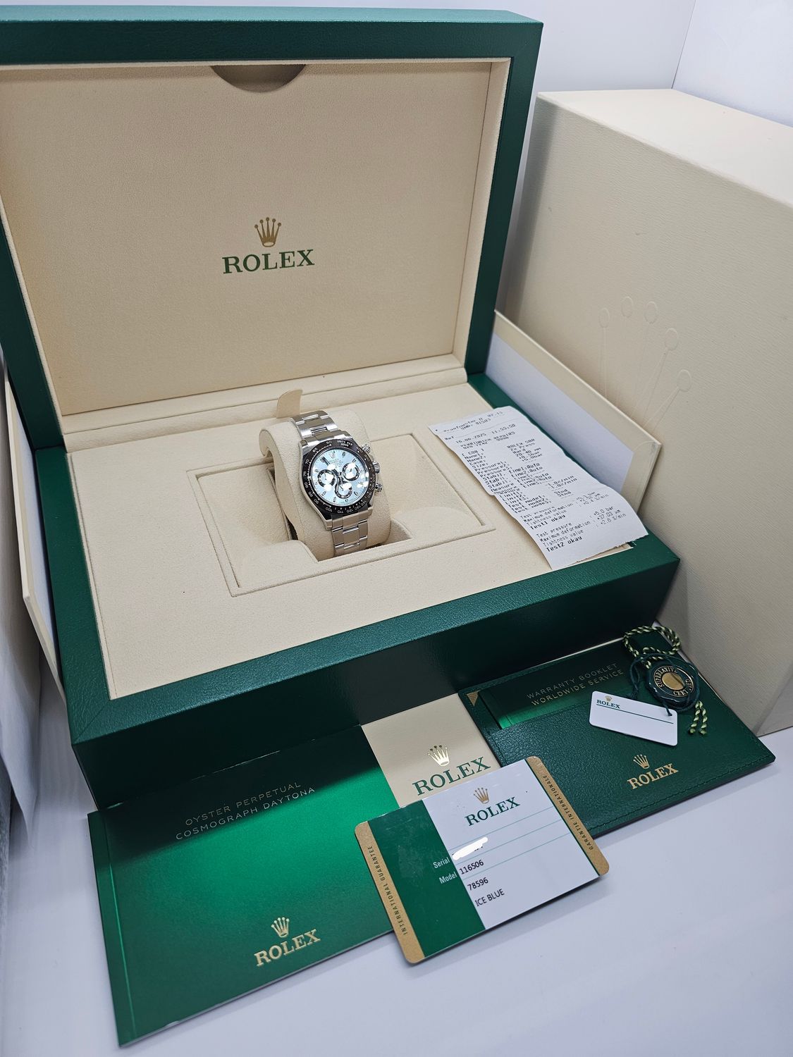 Rolex Daytona Platinum Watch, Discontinued Ref 116506 - 2019 Full Set