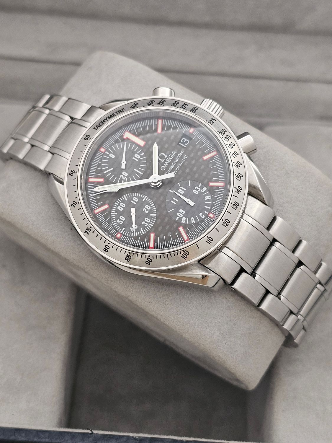 OMEGA Speedmaster Racing Watch, 3519.50.00 Michael Schumacher L.Edition B&amp;P