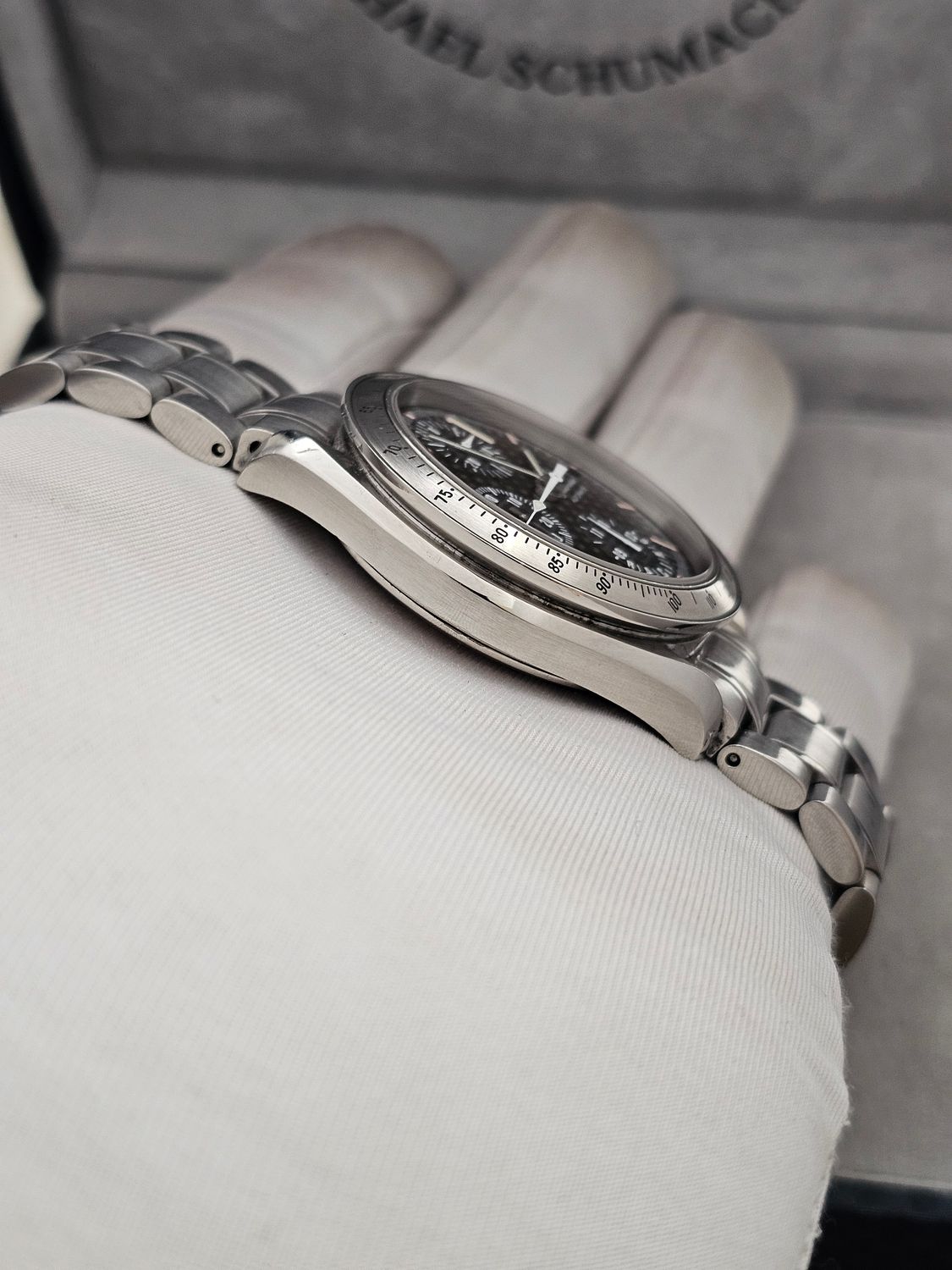 OMEGA Speedmaster Racing Watch, 3519.50.00 Michael Schumacher L.Edition B&amp;P