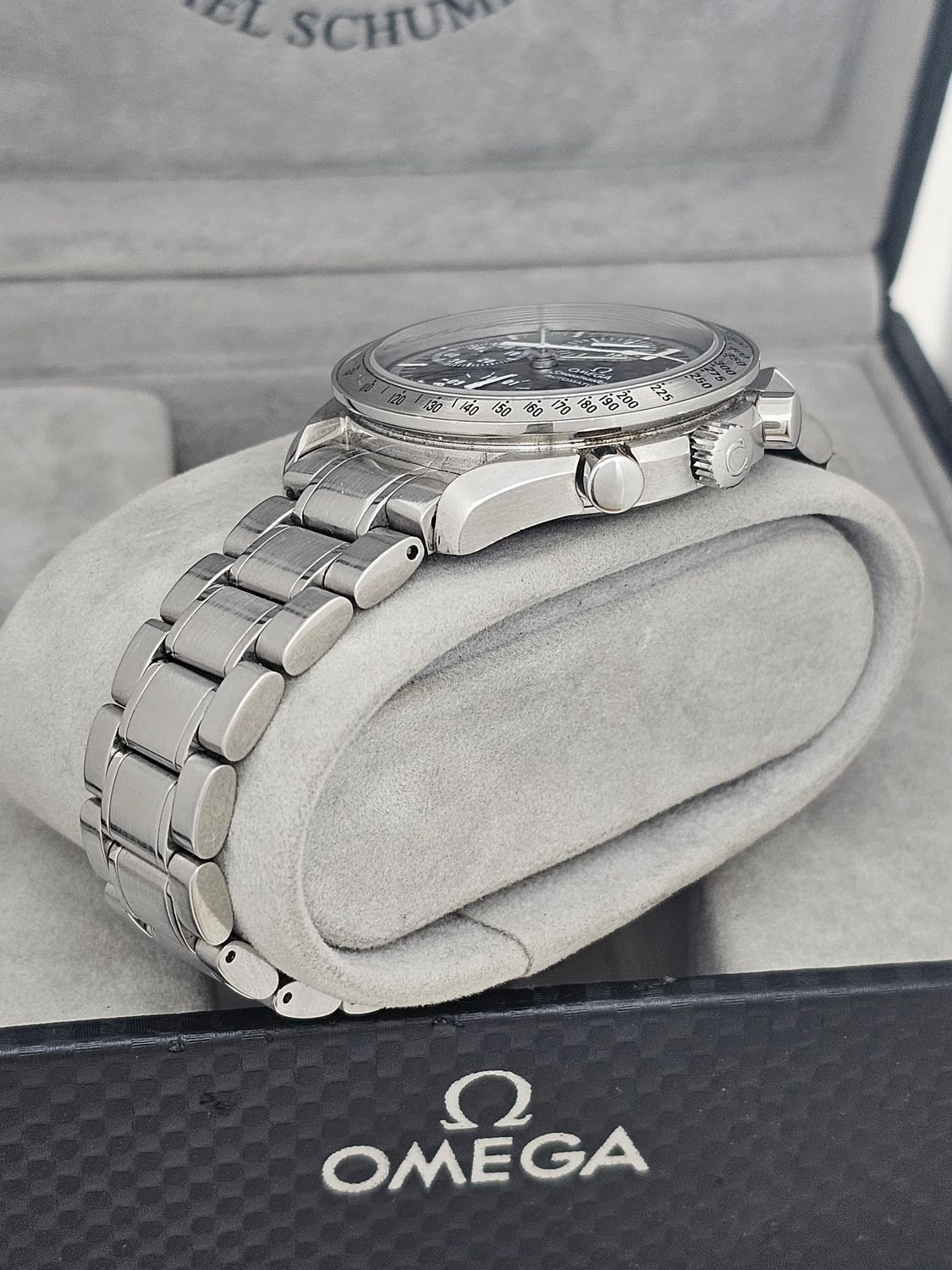 OMEGA Speedmaster Racing Watch, 3519.50.00 Michael Schumacher L.Edition B&amp;P