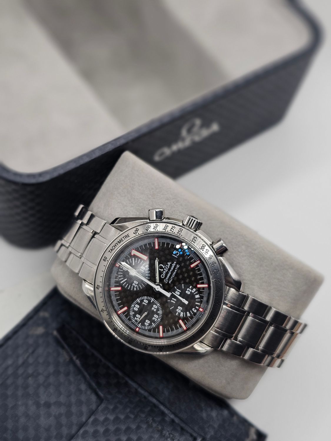 OMEGA Speedmaster Racing Watch, 3519.50.00 Michael Schumacher L.Edition B&amp;P