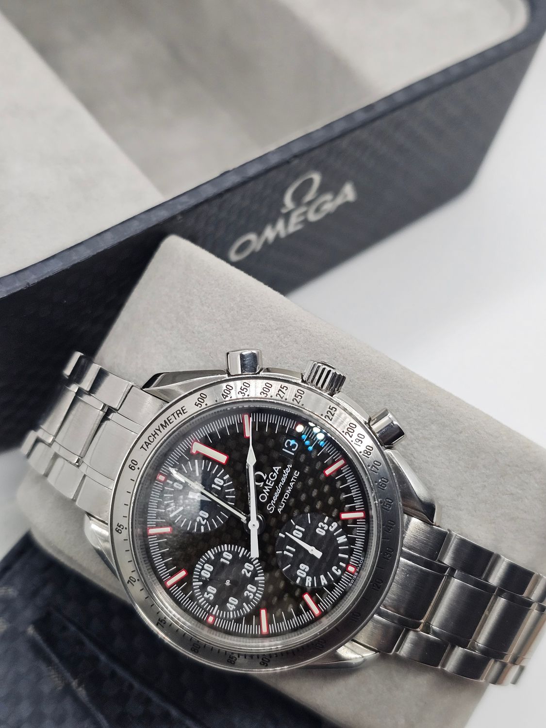 OMEGA Speedmaster Racing Watch, 3519.50.00 Michael Schumacher L.Edition B&amp;P