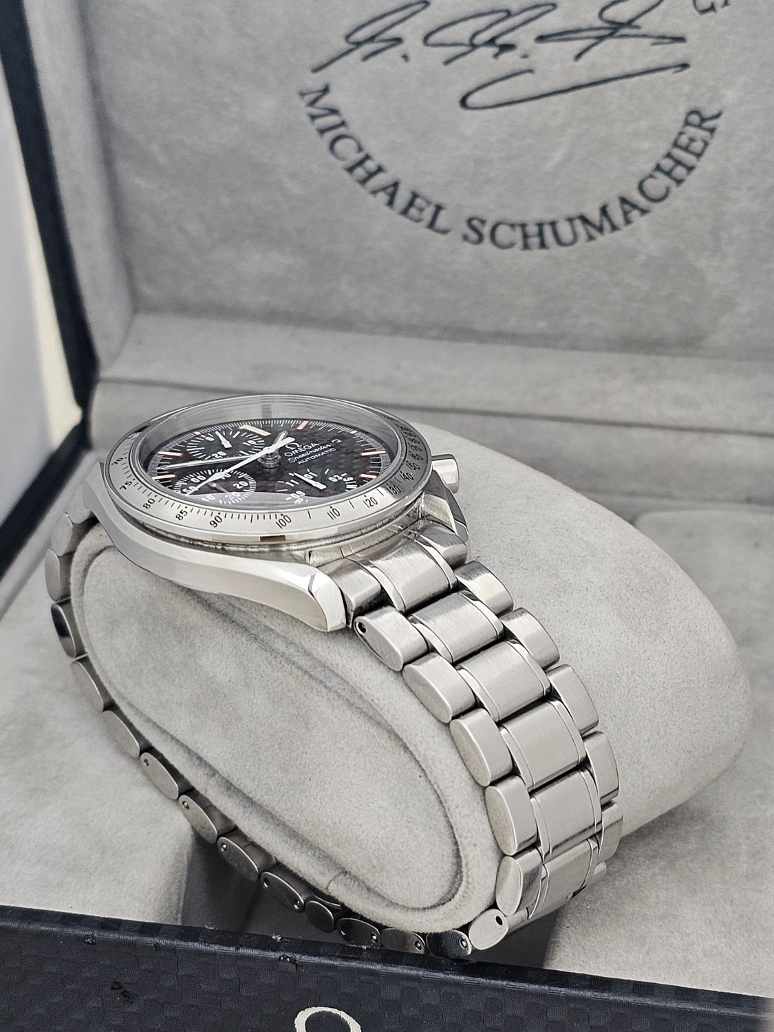 OMEGA Speedmaster Racing Watch, 3519.50.00 Michael Schumacher L.Edition B&amp;P