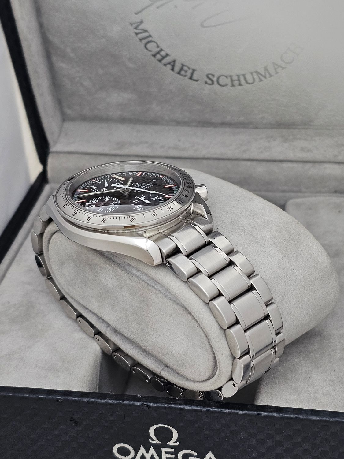 OMEGA Speedmaster Racing Watch, 3519.50.00 Michael Schumacher L.Edition B&amp;P