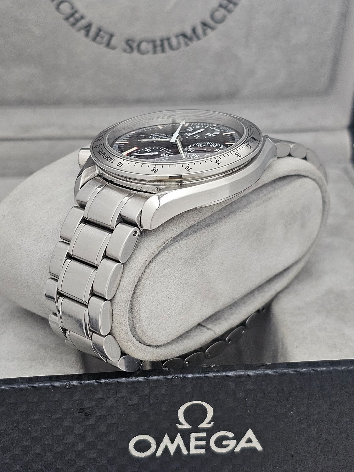 OMEGA Speedmaster Racing Watch, 3519.50.00 Michael Schumacher L.Edition B&amp;P