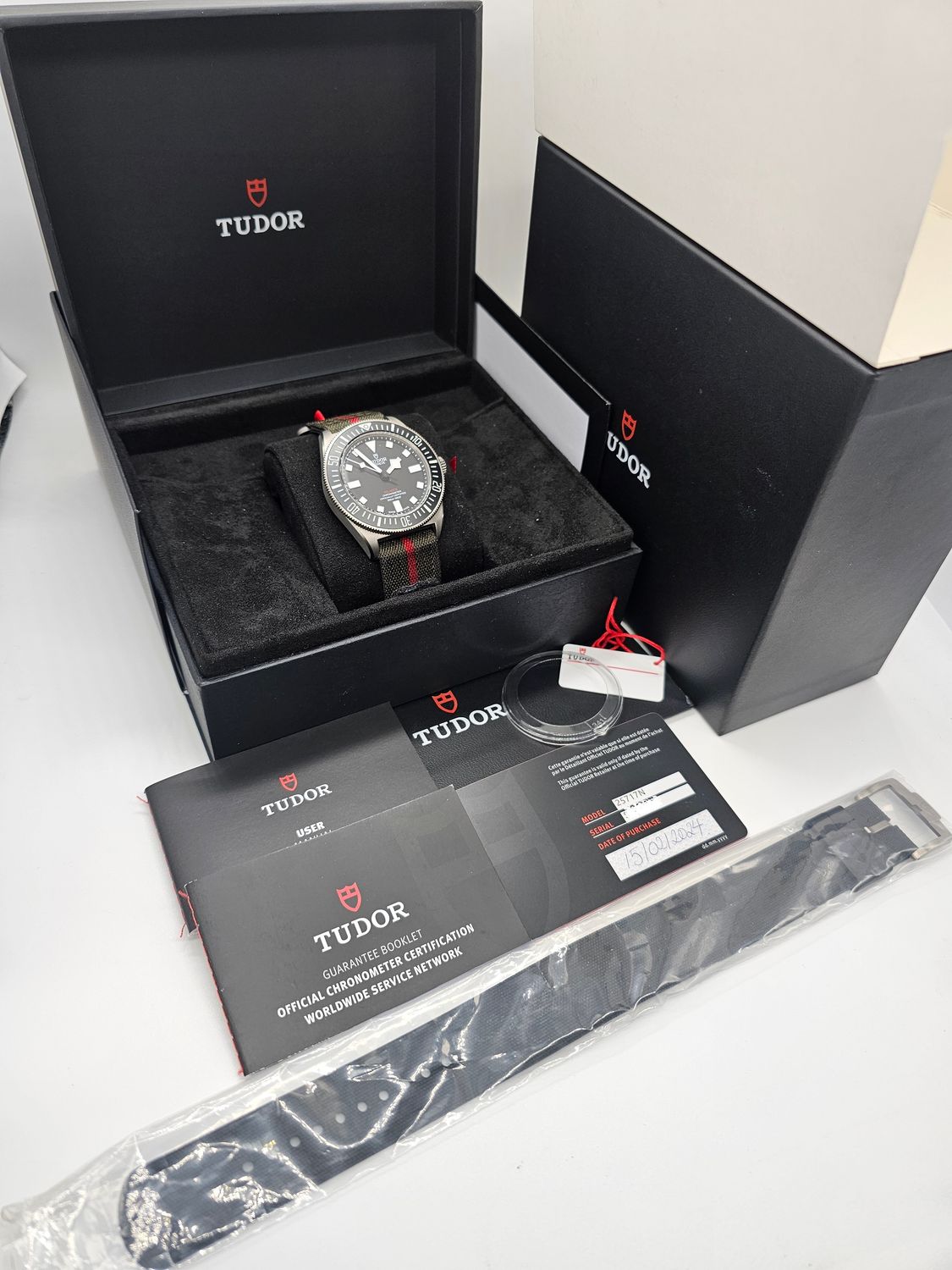 Tudor Pelagos FXD Black Watch 25717N, 2024 Full Set