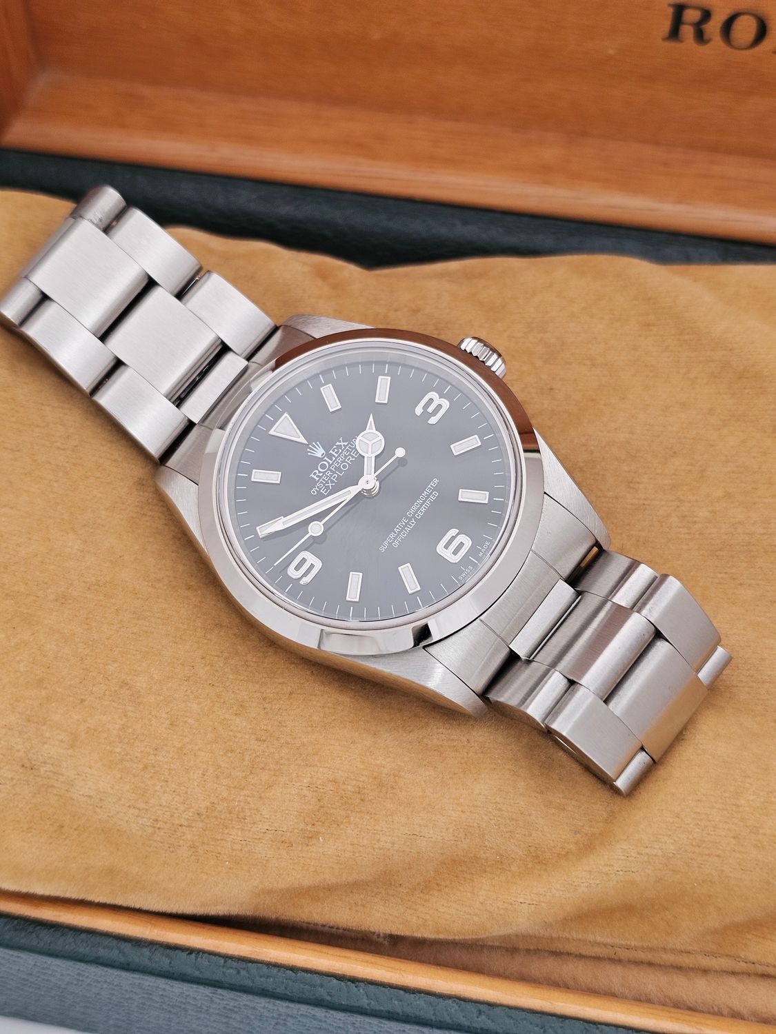 Rolex Explorer Watch 36mm, Ref 14270 - 1999 Unpolished Full Collectors Set