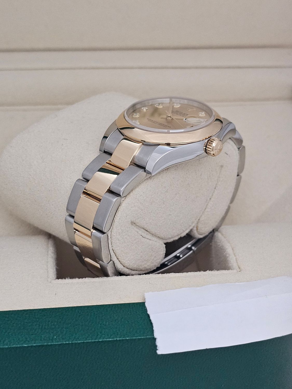 Rolex Datejust 31mm Champagne Diamond Dial Watch 178243, 2017 Box &amp; Papers