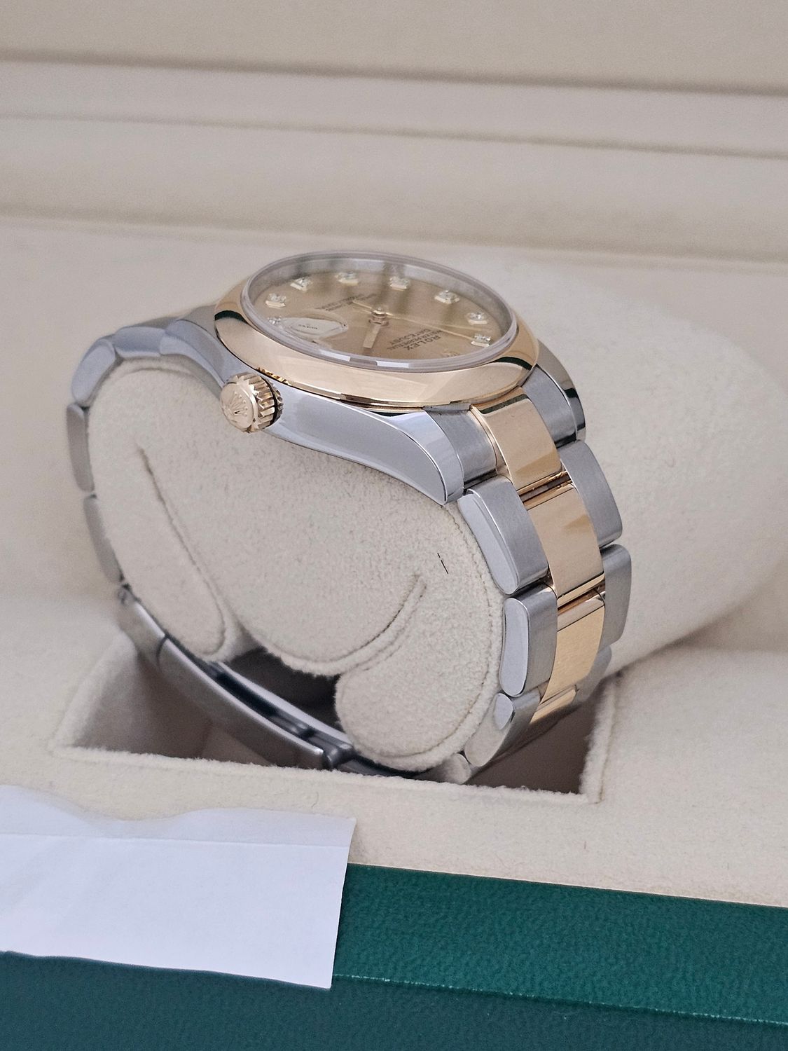 Rolex Datejust 31mm Champagne Diamond Dial Watch 178243, 2017 Box &amp; Papers